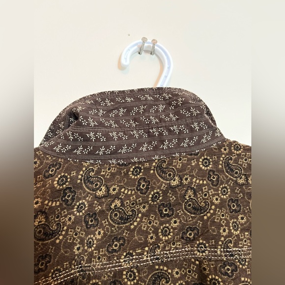 Age of Wisdom Mens XL Snap Button Down Shirt with Unique Patern - Picture 9 of 9